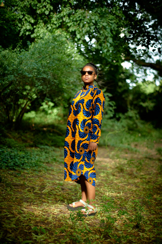 Royal Ember Ankara Gown