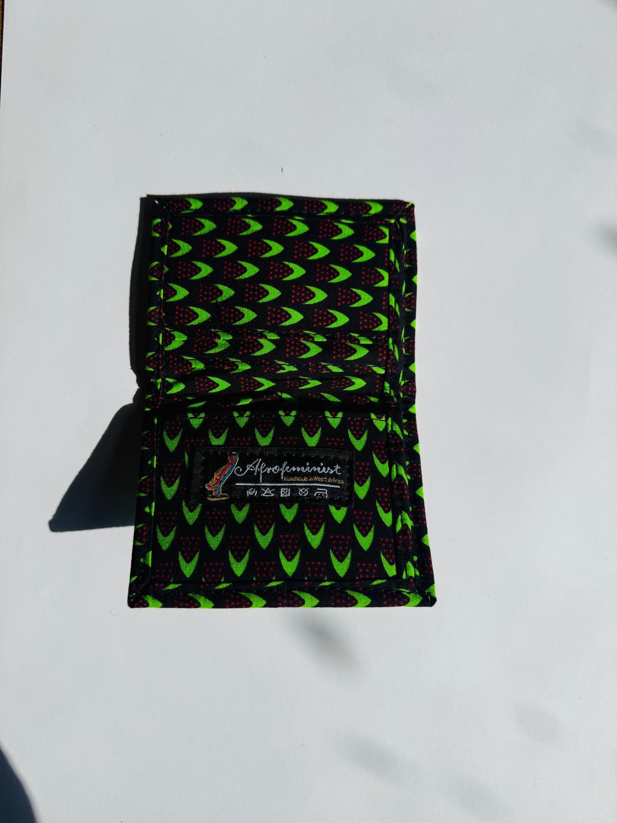 Afrofeminist Fabric Wallet Compact & Stylish