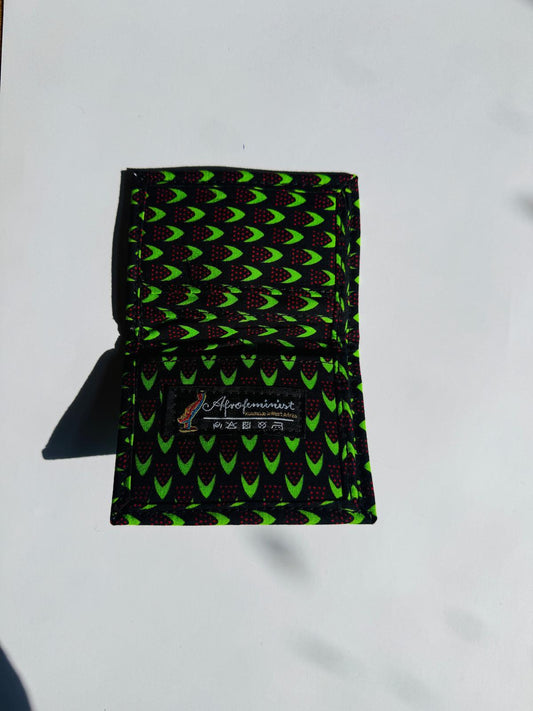 Afrofeminist Fabric Wallet Compact & Stylish